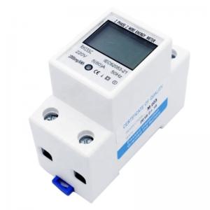 China Single Phase Digital Energy Meter With 6 Seconds Cycling Display Industrial Watt Hour Meter wholesale