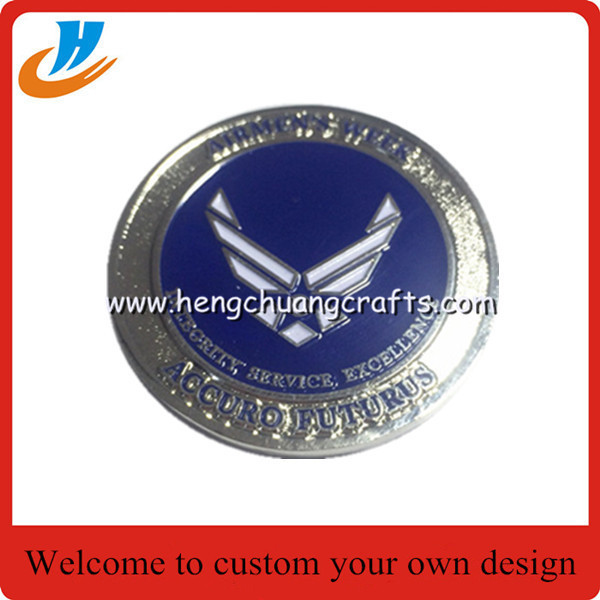 China Military coin metal challenge coin,50mm coins with souvenir logo wholesale