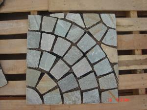 China Natual Yellow Quartzite Flagstone Patio Flooring Pavers P014 Quartz Stone Flagstone Paving wholesale