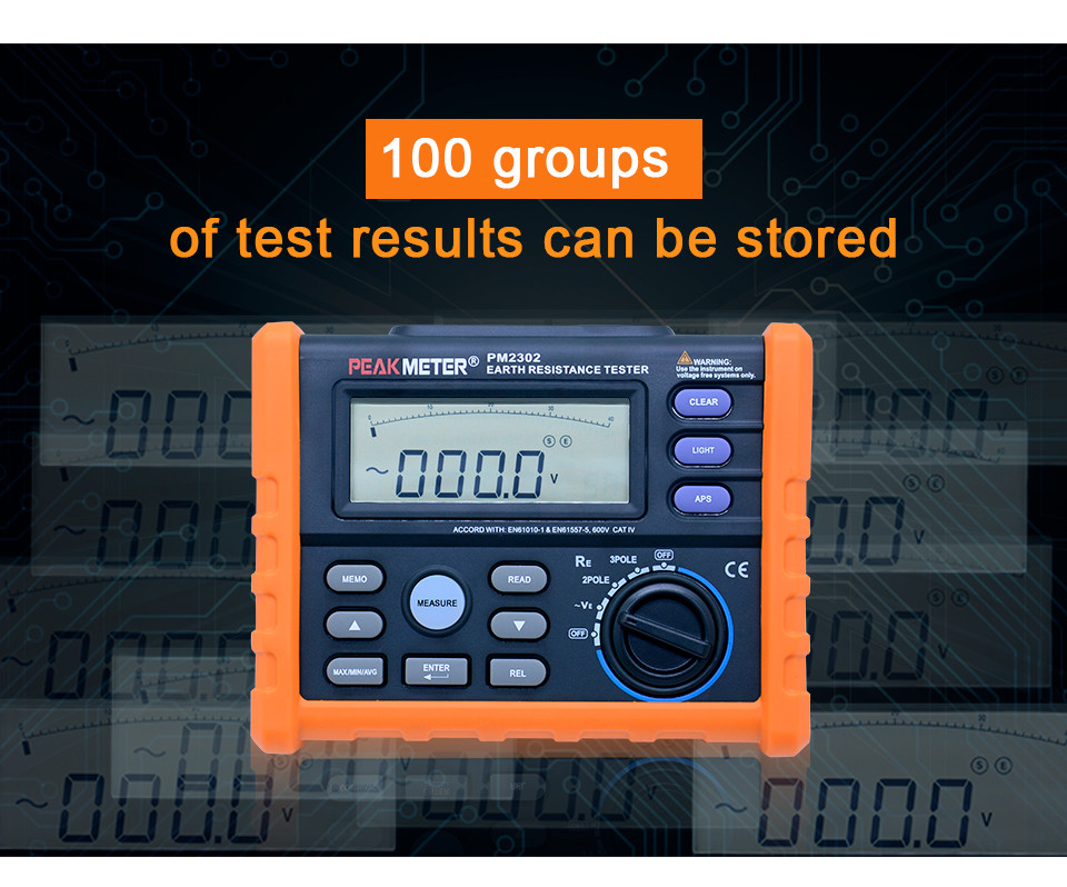 China High Performance Earth Ground Resistance Tester 0 Ohm - 4000 Ohm Measurement wholesale