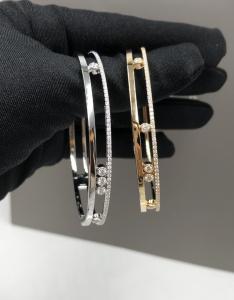 China Elegant Moving Diamond 18K Gold Diamond Bracelet  For Engagement wholesale