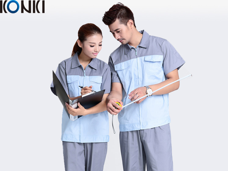 China Uniforms Workwear Coverall / Custom Work Uniform Notch Lapel Collar For Adults wholesale