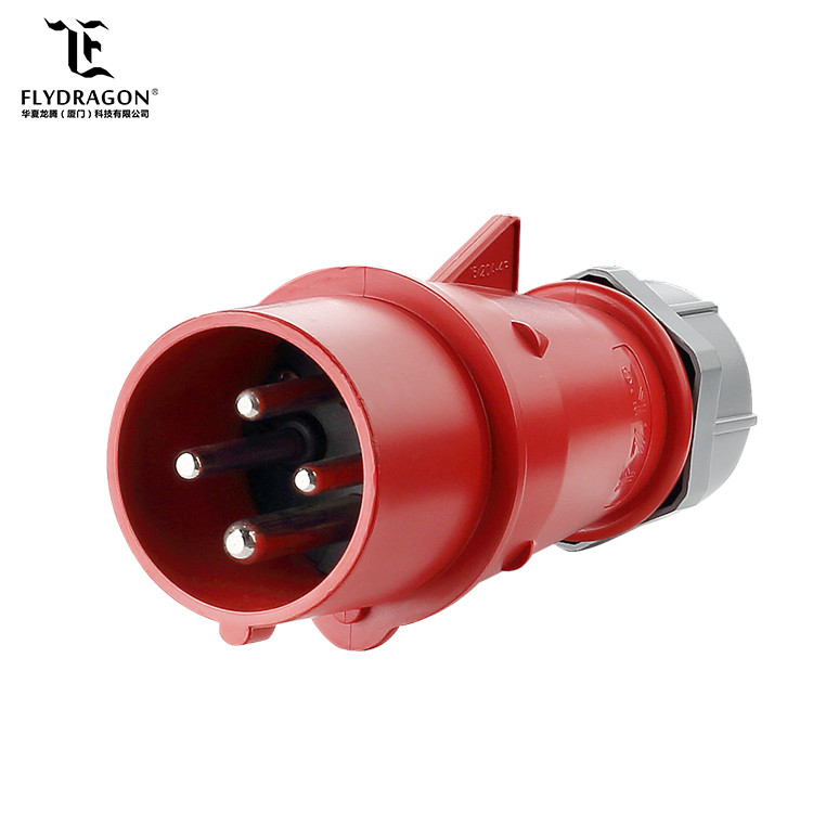 China 16 amp CE certificated 4 pole industrial equipment installation fitting Connector for aviation and dock on sale