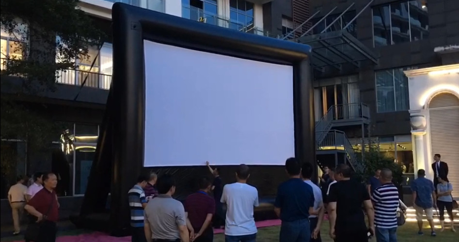 China Outdoor Theater Outdoor Screen Removable Portable Air Projector Screen Inflatable Screen for Outdoor Cinema wholesale