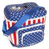 Buy cheap Flag printing 600D polyester insulated lunch cooler bag from wholesalers