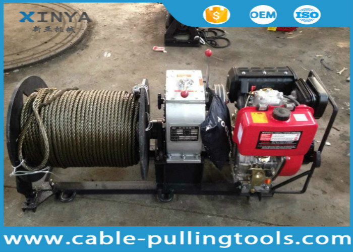 China 3 Ton Fast Speed Diesel Engine Cable Pulling and Hoisting Winch Machine wholesale