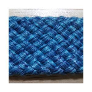 China Hollow Flat Rope blue mixed color 20mm for outdoor sofa usage wholesale
