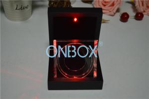 China Luxury Lighting Painted Wooden Boxes For Shop Window Coins / Jewellery Display wholesale