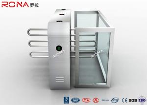 China Security Solution Waist High Turnstil Assured Stainless Barrier With Metal Wings wholesale
