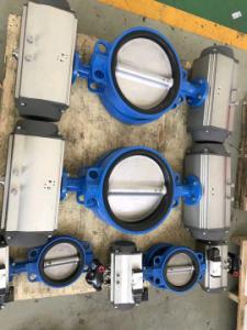 China Rack and Pinion Aluminum Pneumatic Rotary Actuator Control Butterfly Valves wholesale