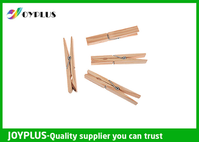China Safety Household Plastic Clothes Pegs Wooden Clips For Clothes OEM / ODM Available wholesale