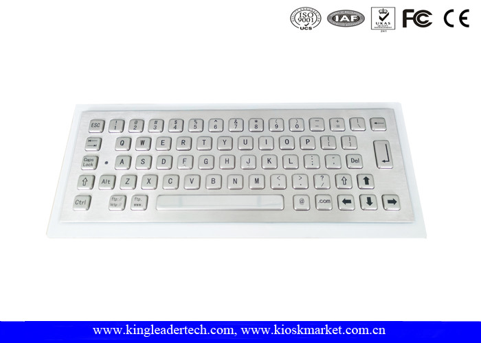 China 304 Stainless Steel Industrial Mini Keyboard High Vandal-Proof With 64Keys wholesale