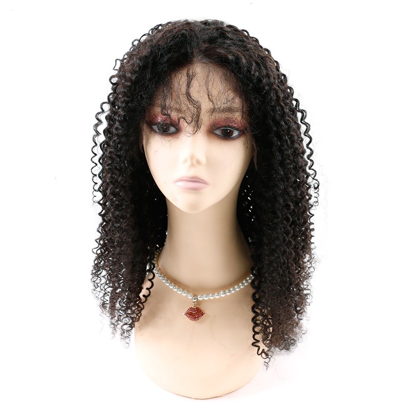 China Kinky Curly Front Lace Wigs , Lace Front Full Wigs Human Hair 8A Grade wholesale