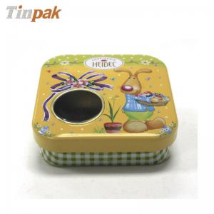 China Supplying windowed chocolate metal boxes easter wholesale