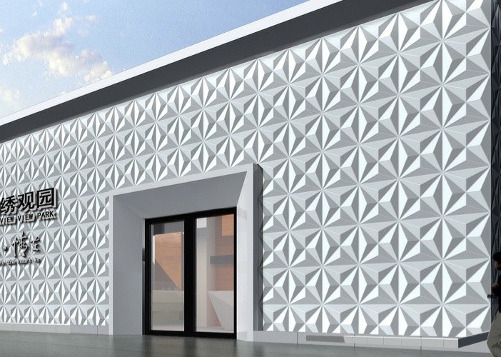 China Outside Fake Stone Veneer 3D Wall Covering Carved Malm 3d Wall Tiles for Hotel , Restaurant wholesale