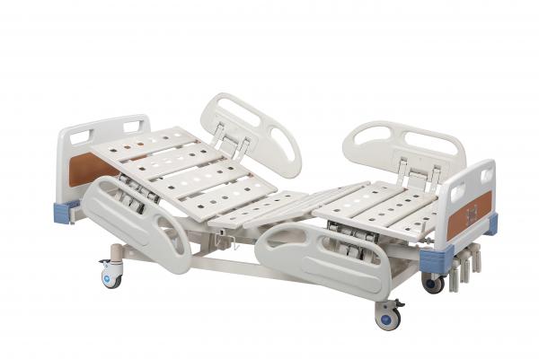 Quality Folding Nursing Electric Hospital Bed With Rails Cold - Rolled Adjustable for sale