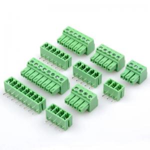 China 3.5mm Pitch PCB Pluggable Screw Terminal Blocks Plug + Right Angle or Straight Socket wholesale