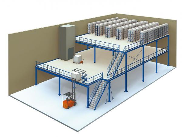 3 Levels Industrial Mezzanine Floors of heavydu