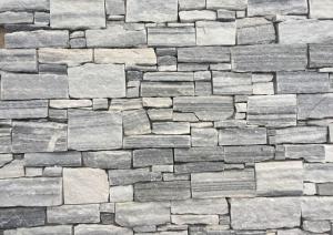 China Cloudy Grey Quartzite Z Stone Cladding,Natural Thick Culture Stone Veneer, Z Cut Stacked Stone wholesale
