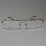 China 135mm Optical Eyewear Frames Rectangular Unisex Half Rim Reading Glasses wholesale
