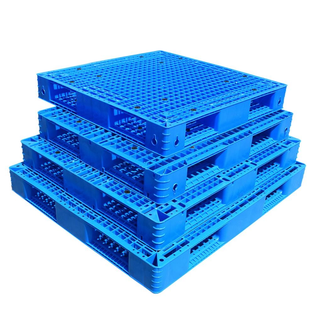 China PP/PE Single Side 9 Feets Nestable Plastic Pallet for Warehouse wholesale