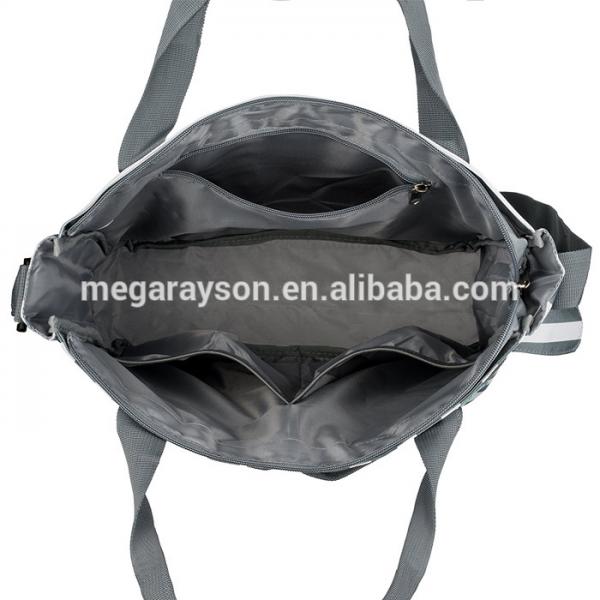 Diaper bag by mega rayson stylish stripes, functional baby stroller organizer