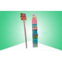 Plastic Hanger Corrugated Cardboard Display Stands With Small Shelf / Pouch for sale