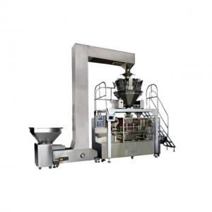 China Rotary Preformed Pouch Filling Sealing Machine , 30g Rice Bag Packing Machine wholesale