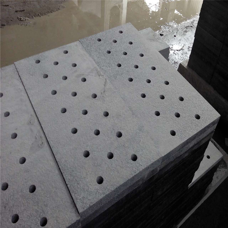 China China Granite Dark Grey G654 Granite Gutter Stone Drainage Paver Round Holes or Strip Hole wholesale