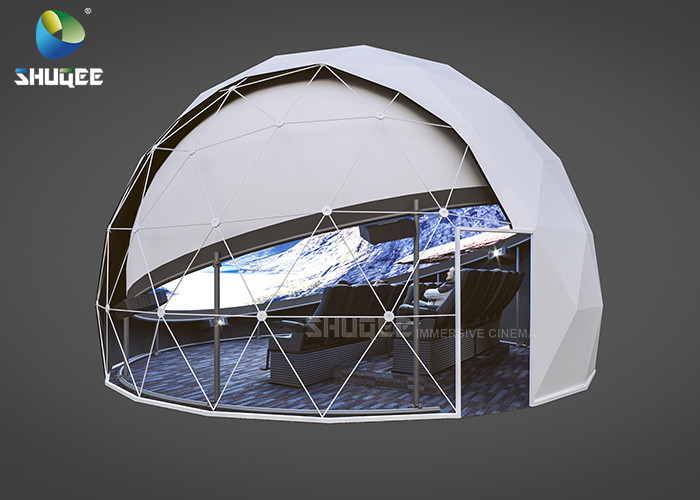 China Dome Special Buildings 3D Movie Cinema Curved Screen Immersive Cinema With 4D Motion Seats wholesale