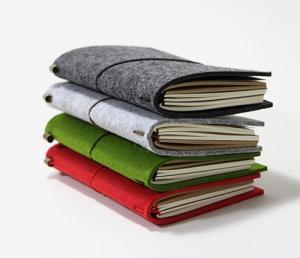 China A4 A5 A6 A7 B5 B6 line felt recycled journal notebook wholesale