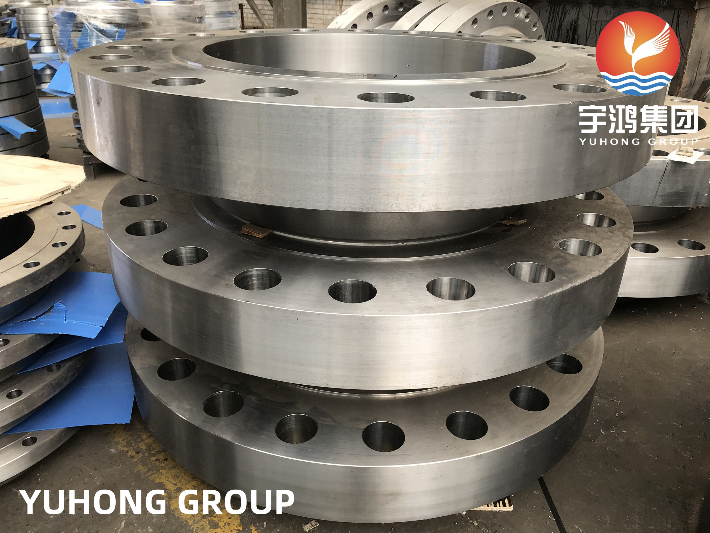 China ASTM A694 F52 Slip On RF Forged Carbon Steel Flanges wholesale