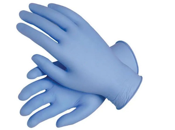 China Ambidextrous Disposable Nitrile Hand Gloves Roll Back Prevention wholesale