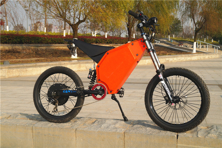 China Off Road Riding High Power Electric Bicycle 48v 1500w With Full Suspension wholesale