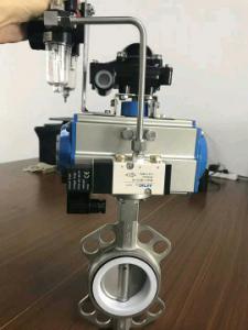 China butterfly valves with pneumatic actuator wholesale