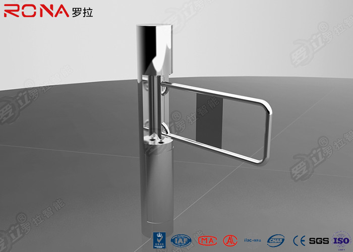 China Pedestrian Access Control Security Swing Gate Turnstile With Glass / Acrylic Arm wholesale