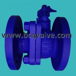 China 2-pc flanged DIN F4 standard PN16-40 carbon steel ball valve wholesale