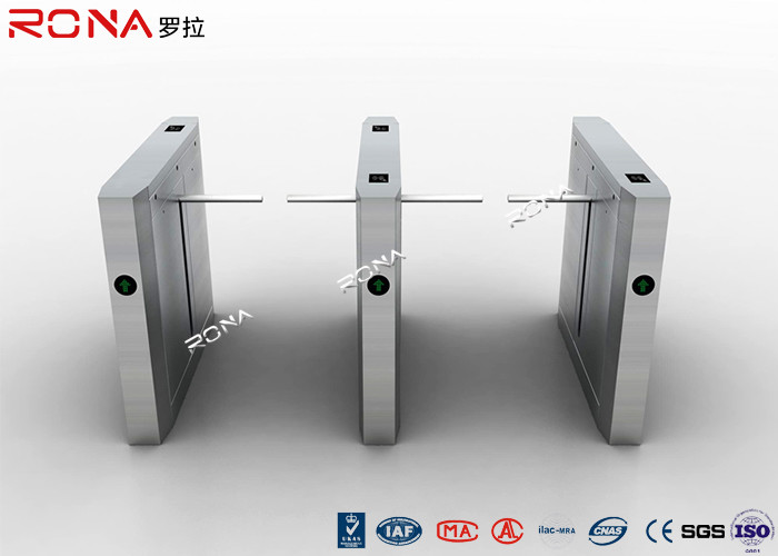 China Card Access Controllers Drop Arm Turnstile Swing Turnstile 24V DC Brush Motor wholesale