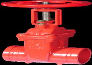 China Rising Gate Fire Protection Valves Handle Power Ductile Iron Soft Seal wholesale
