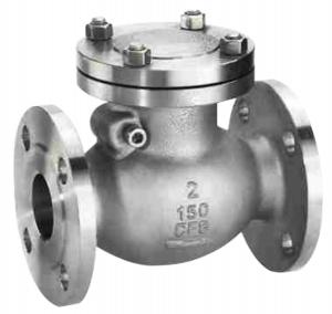 China Stainless Steel SS Swing Check Valve , Media Push Automatic CF8 Check Valve wholesale