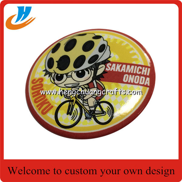 Factory wholesale custom pin button badge metal tin badge/Pin badge promotion gifts