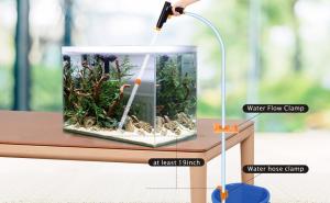 China Air Pressing Aquarium Vacuum Cleaner For Water Changing wholesale