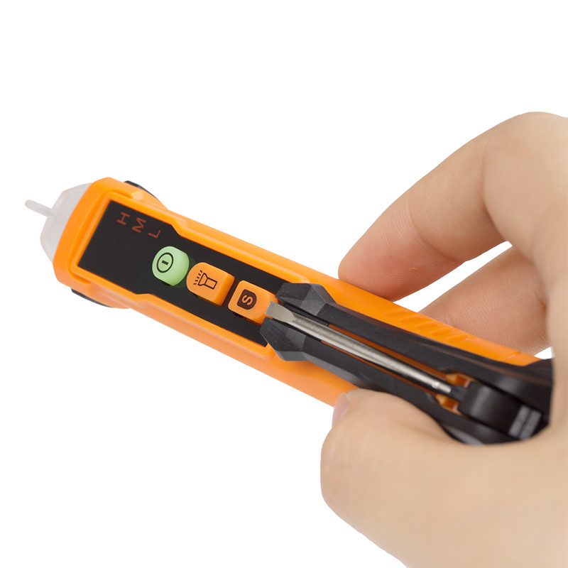 China Handheld  AC Voltage Detector Pen Equiped With Foldable Slotted Screwdriver wholesale