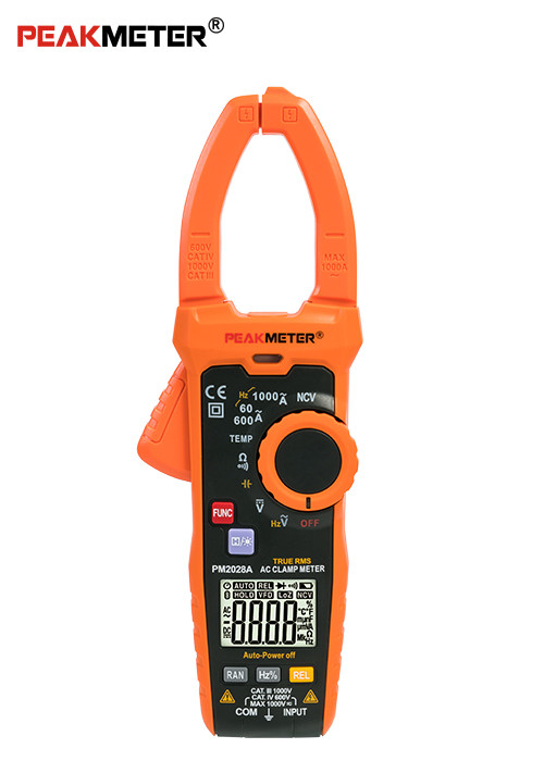 China True RMS AC Digital Clamp Tester , Digital Clamp Multimeter  Frequency And Resistance Tester wholesale
