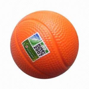 China PU Squeeze/Stress Reliever Ball in Basketball Design  wholesale