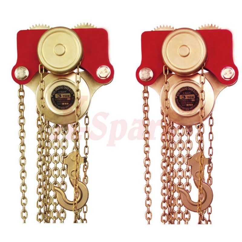 China 307C Chain Hoist With Trolley Non-Sparking Chain Hoist Aluminium Bronze Alloy Chain Hoist wholesale