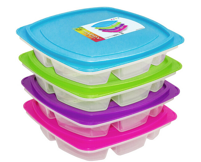 China Plastic bento box with lid wholesale