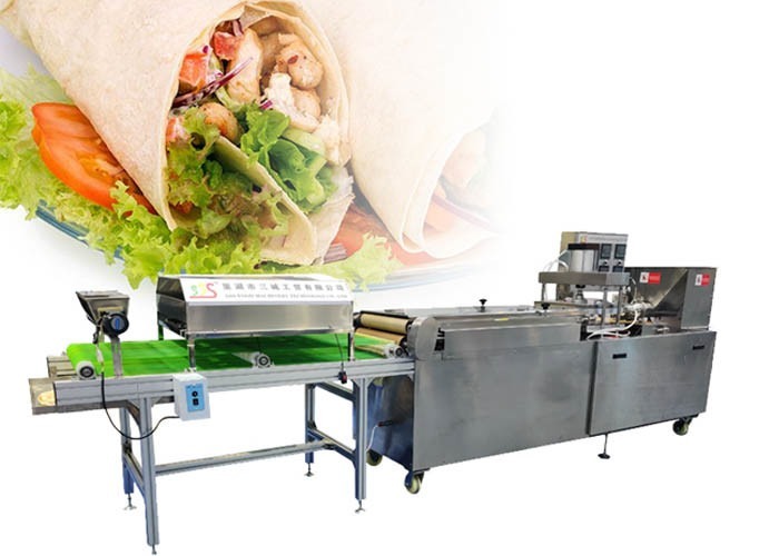 China 600pcs/h Commercial Electric Tortilla Maker , 300mm Corn Tortilla Maker Machine wholesale