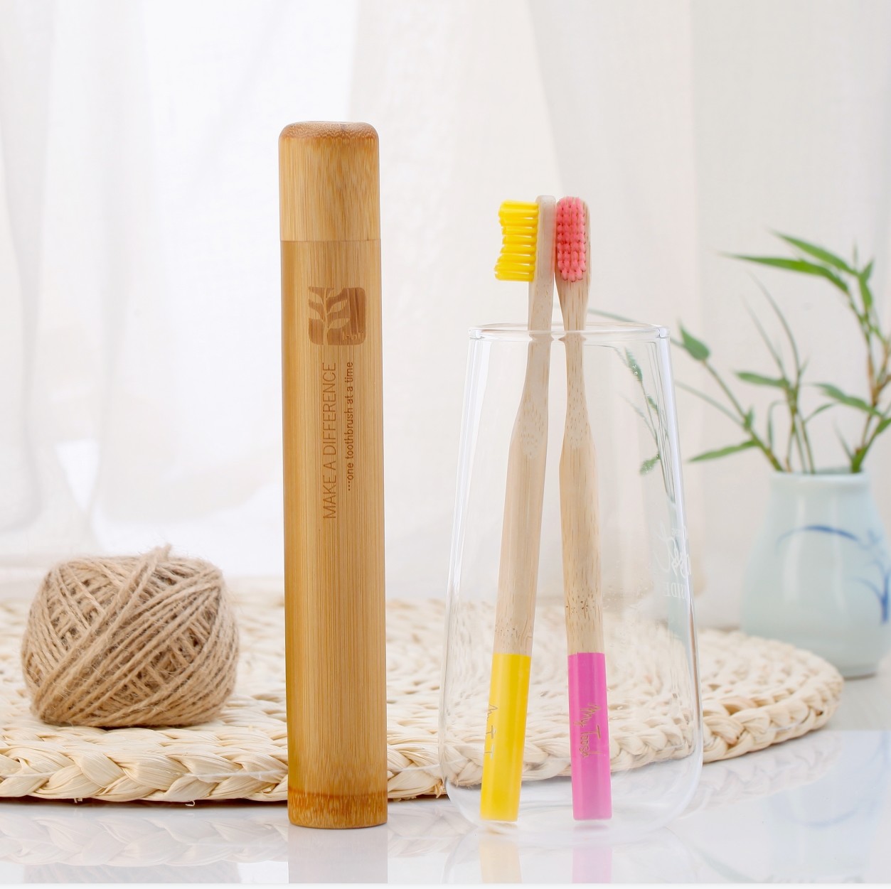 China Camping Bamboo Toothbrush Case 30 Grams Compostable Toothbrush Cover Case wholesale