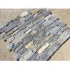 Buy cheap Blue Quartzite Natural Stacked Stone Wall Cladding Back With Cement from wholesalers